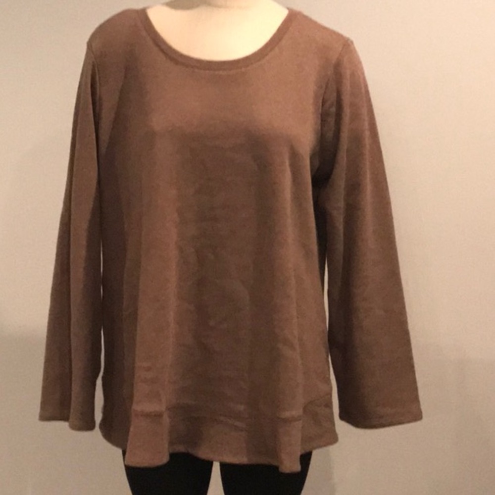 LOGO Lounge long sleeve French Terry top